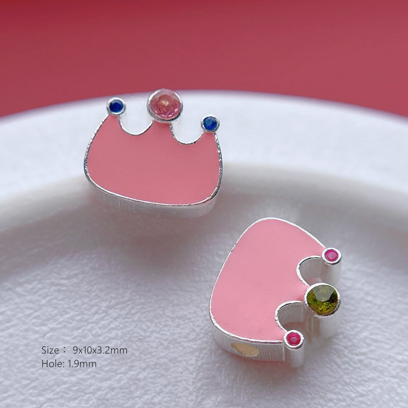 925 Sterling Silver Enamel Spacer Partition SpongeBob Piece