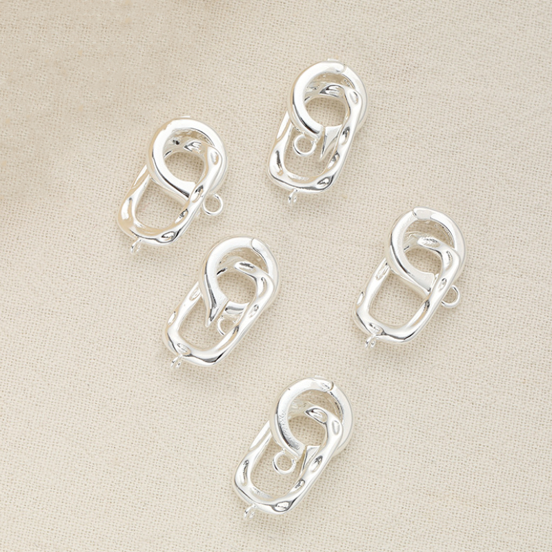 Brass Ring Ellipse Twister Clasps New Fashion