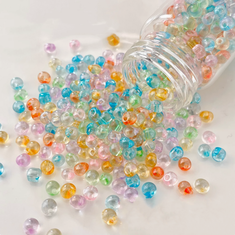 10g Glass Beads Round Water Drop Tiny Beads Spacers