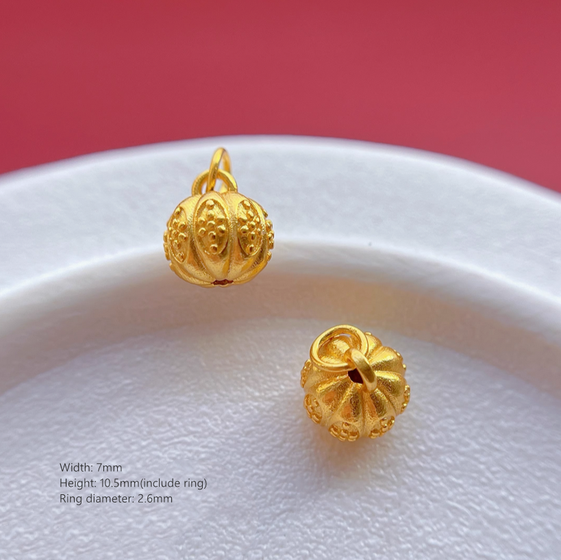 925 Silver 24K Gilded Jewelry Charms Cactus Airplane Pumpkin Pendant