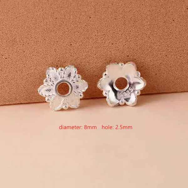 Sterling Silver Petal Torus Spacer Piece