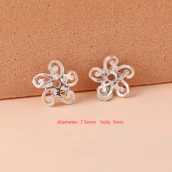 Sterling Silver Petal Torus Spacer Piece