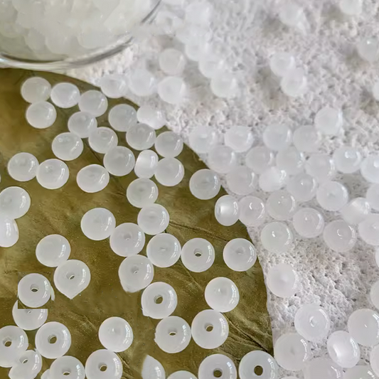 20pcs 4x6mm Glass Ring Beads Spacer -GLZJ-05