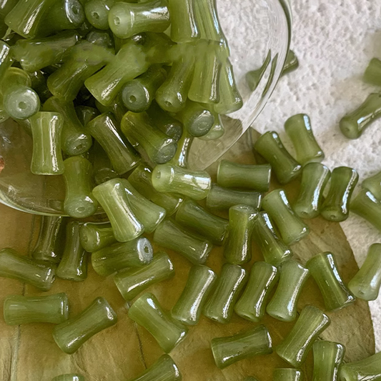 20pcs Glass Bamboo Joint Shape Spare Spacer -GLZJ-03