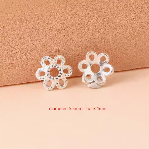 Sterling Silver Petal Torus Spacer Piece