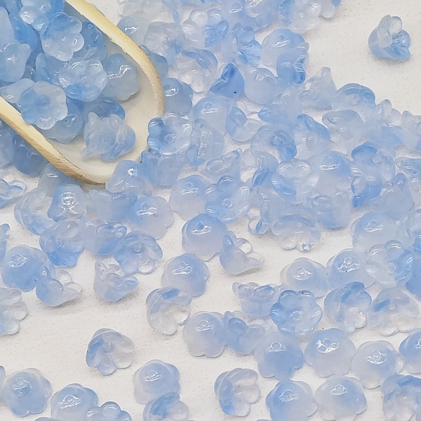 20pcs Glass Spacer Lily Of The Valley Receptacle Partition Beads