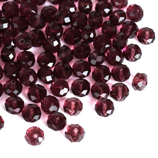 Electroplated Glass Facted Beads