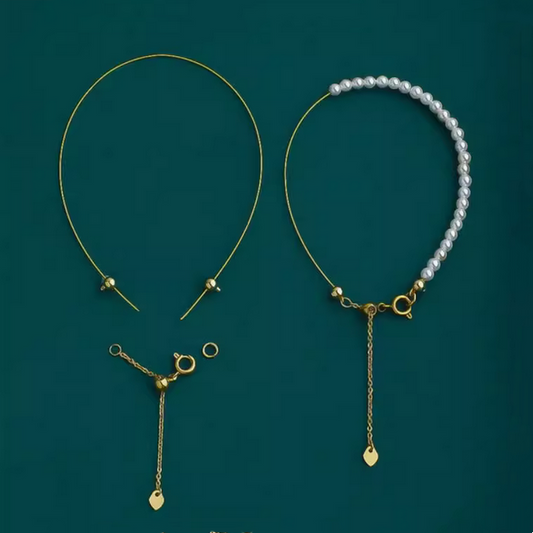 Soft Stainless Steel Wire Necklace ,Semi-Finished Set