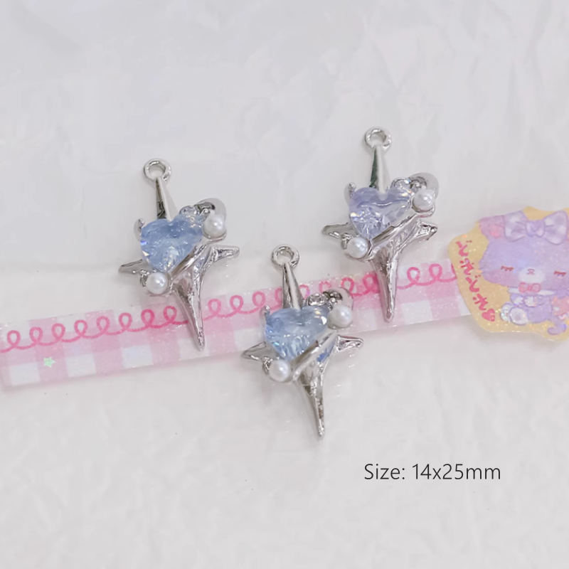 Alloy Fantastic Fairy Zircon Diamond Charms Pendant