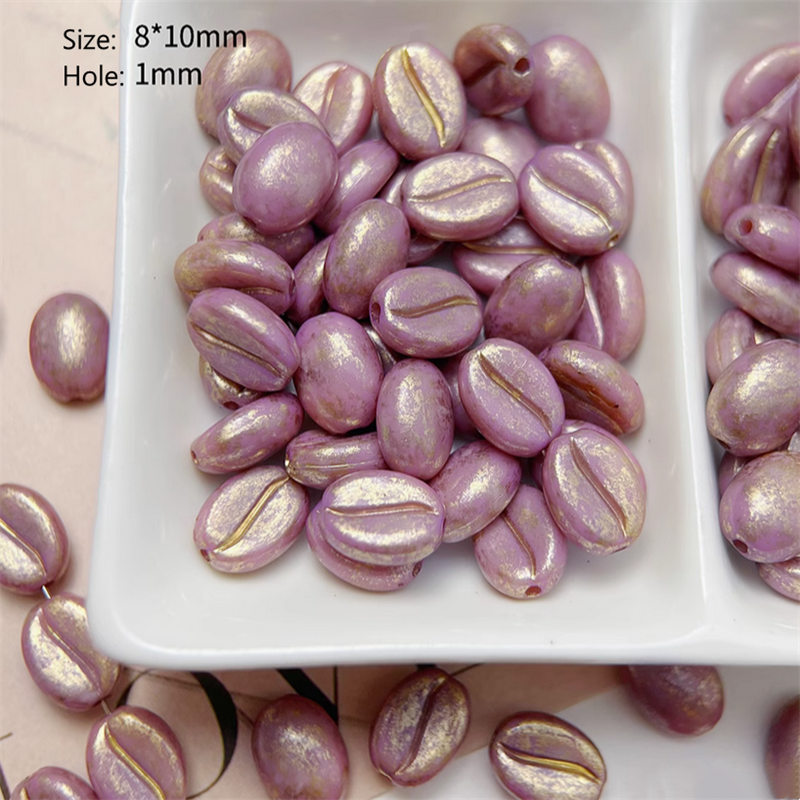 20pcs Coffee Bean Beads Ornament Handmaking Material