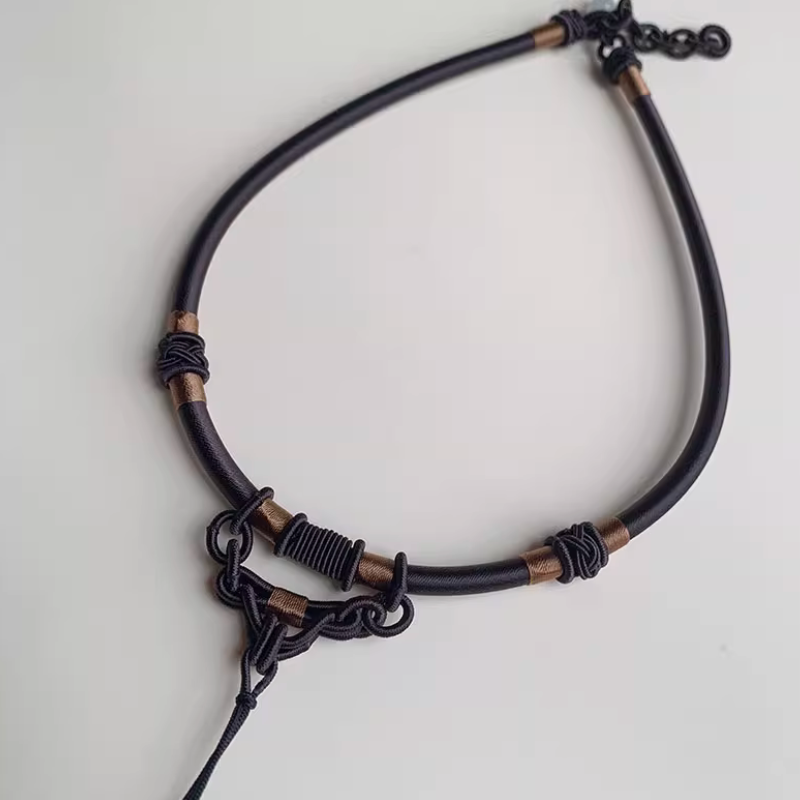 Rope Braided Semi-Finished Necklace Ethnic Traditional Style
