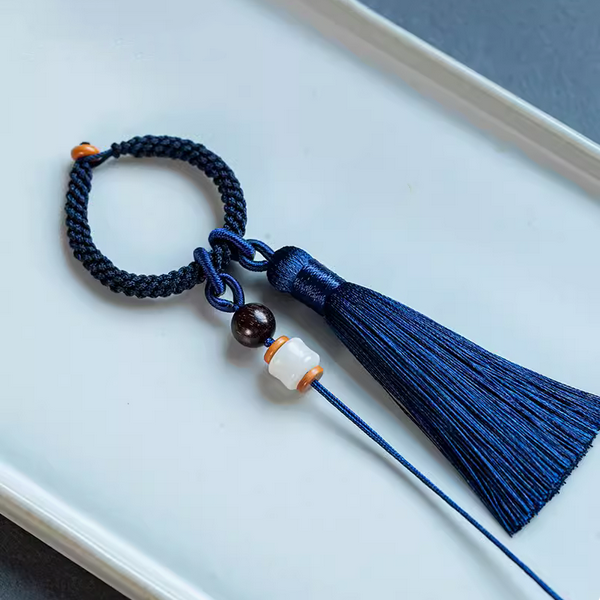 12cm Tassel With Braiding Ring Semi-Finished Pendant