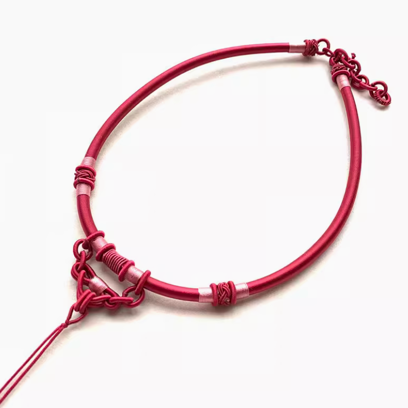 Rope Braided Semi-Finished Necklace Ethnic Traditional Style