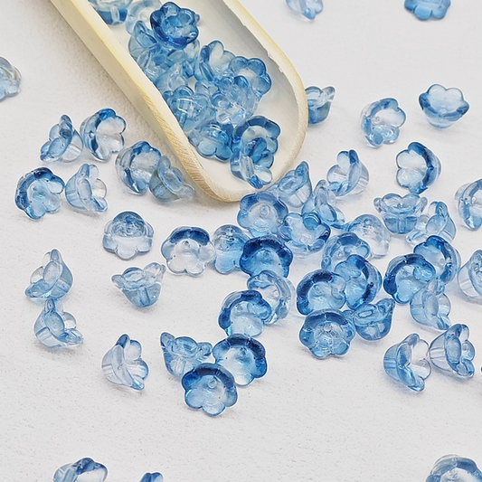 50pcs Lily Of The Valley Receptacle Glass Partition Beads Spacer -GLLN-12