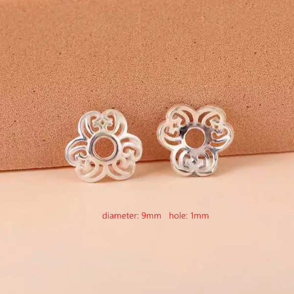 Sterling Silver Petal Torus Spacer Piece