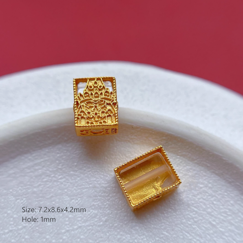 Nature Transparent Crystal Silver Gilded Base Spacers Partitions