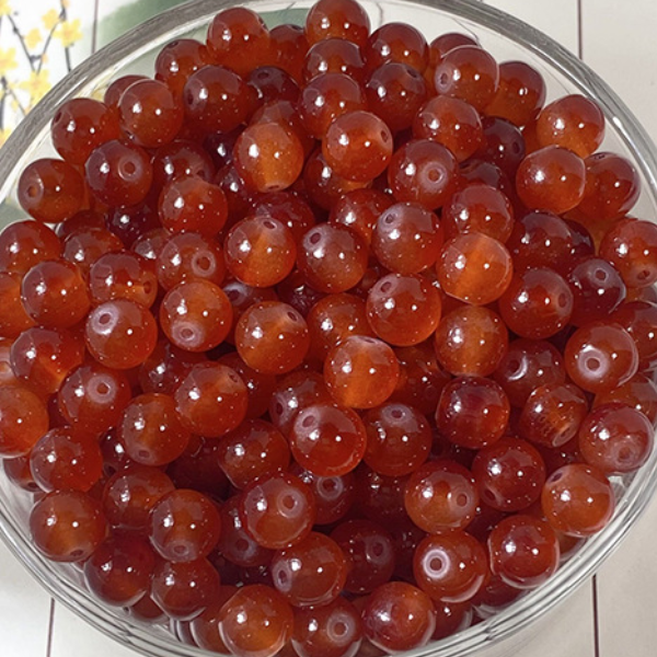 20pcs Glass Beads imitation Jade Beads