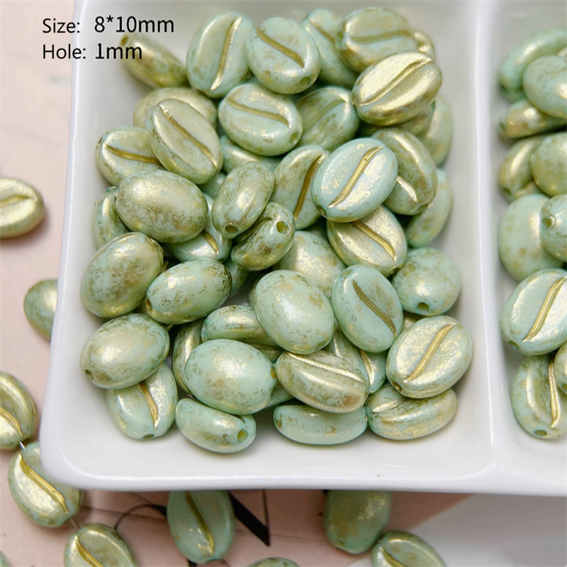 20pcs Coffee Bean Beads Ornament Handmaking Material