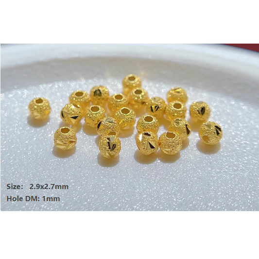 5pcs Sterling Silver Spacer Partition Piece 18K Plated- ASHG-12