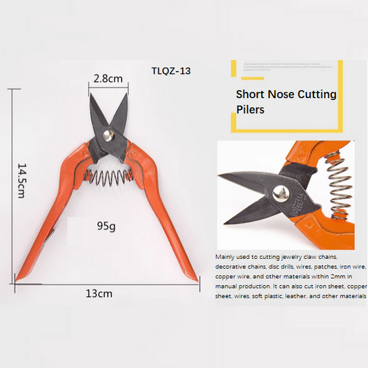 Stainless Steel Short Nose Cutting Pliers- TLQZ-13