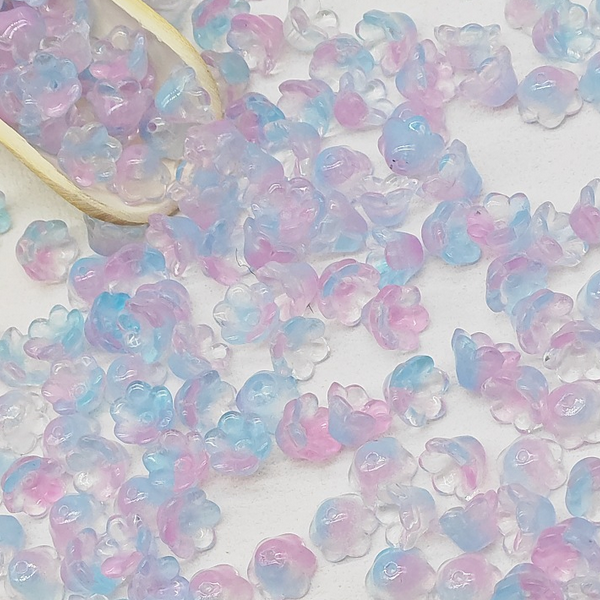 20pcs Glass Spacer Lily Of The Valley Receptacle Partition Beads