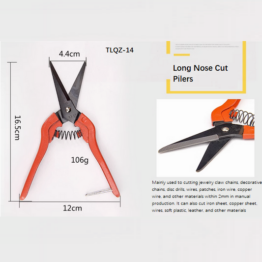 Stainless Steel Long Nose Cutting Pliers- TLQZ-14