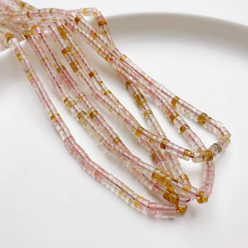 Strand Nature Crystal Stone Tubular Tube Beads Necklace Bracelet Making