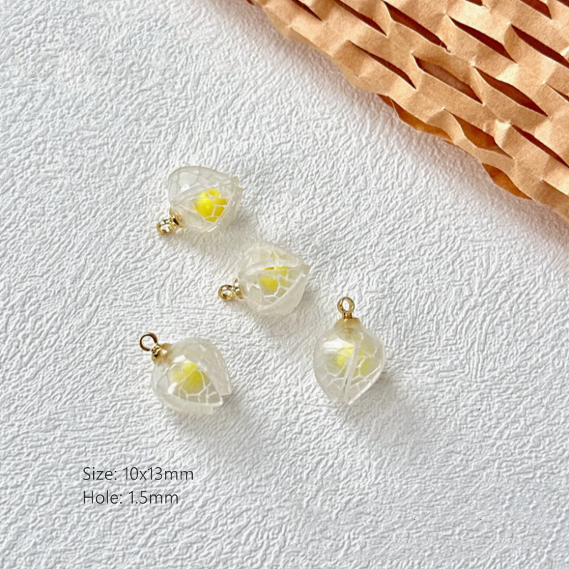 Resin Vivid Fruit Jewelry Charms Pendant Grape Bud Raspberry