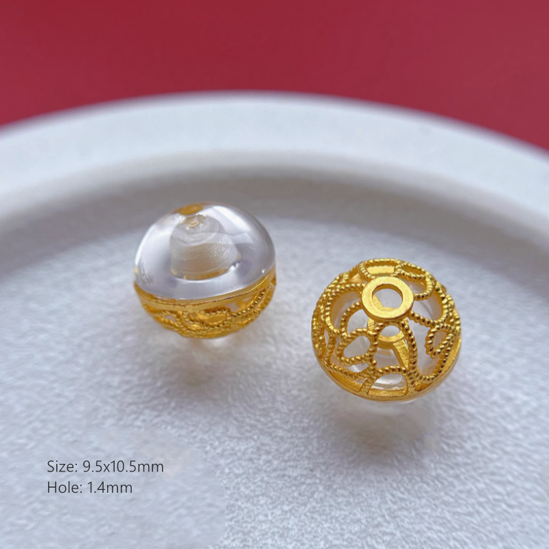 Nature Transparent Crystal Silver Gilded Base Spacers Partitions