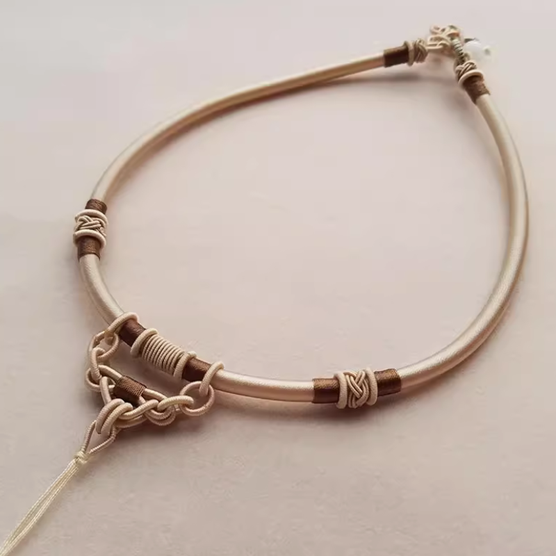 Rope Braided Semi-Finished Necklace Ethnic Traditional Style