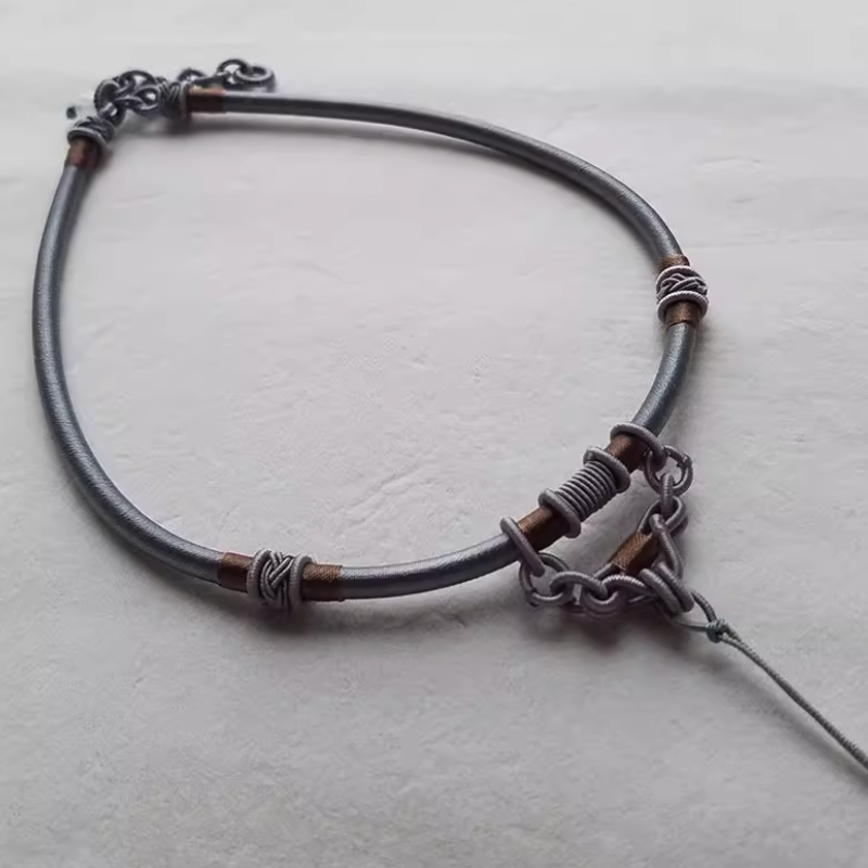Rope Braided Semi-Finished Necklace Ethnic Traditional Style