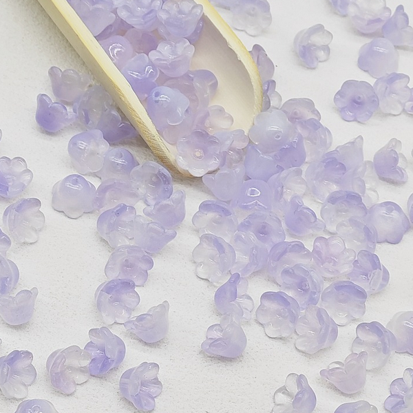 20pcs Glass Spacer Lily Of The Valley Receptacle Partition Beads