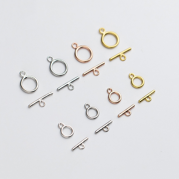 925 Sterling Silver Plain Toggle/OT Clasp