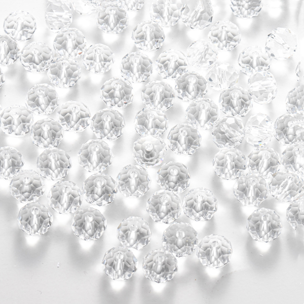 Electroplated Glass Facted Beads