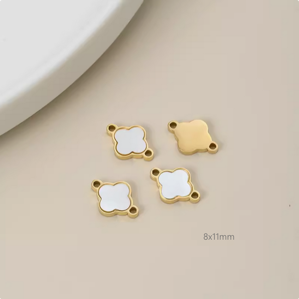 New Fashion Titanium Steel+Shell Pendant Charms