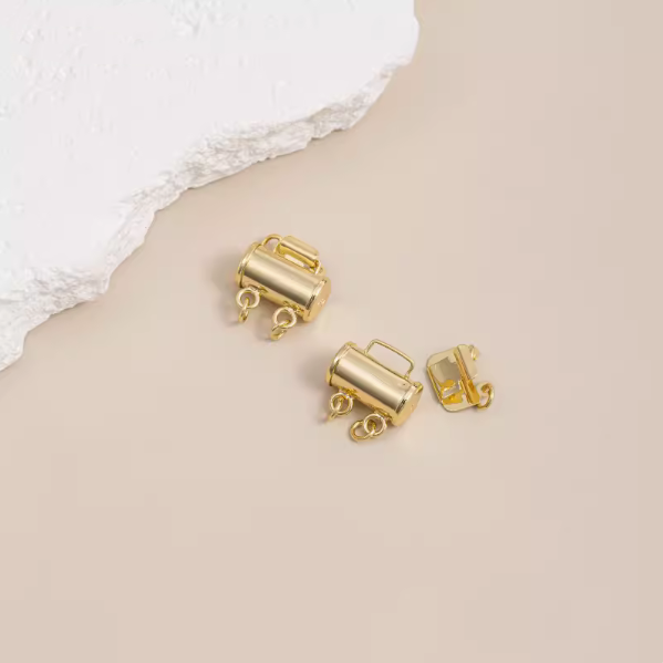 Brass 2/3 Rows Electroplated Insert Clip Clasp