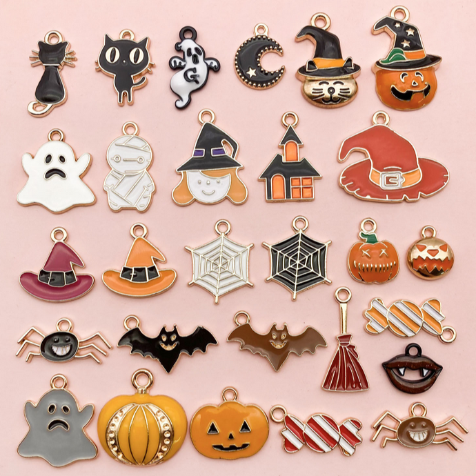 Halloween Oil Drop Dispensing Charms Ornament Gift Pendants