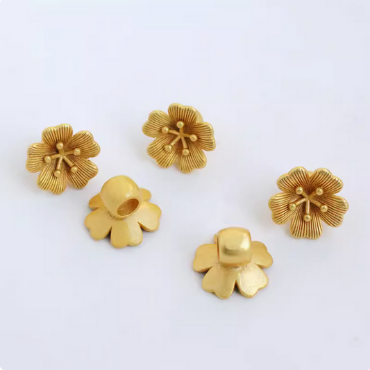 Alloy Big Hole Flower Spare Spacer