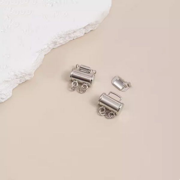 Brass 2/3 Rows Electroplated Insert Clip Clasp