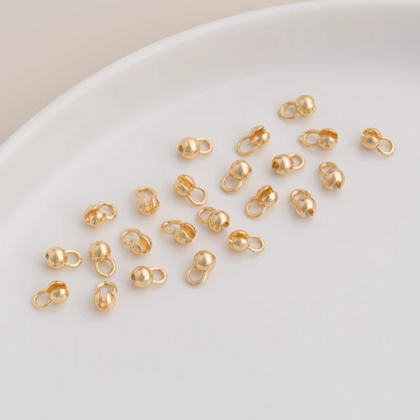 5pcs Brass Clamshell Fold Knot Covers