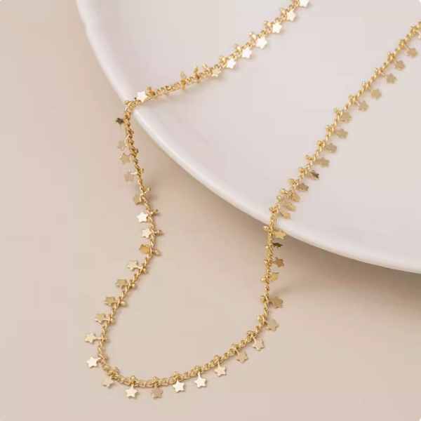 Brass Chain Small Piece Pendant Necklace Charm Diy