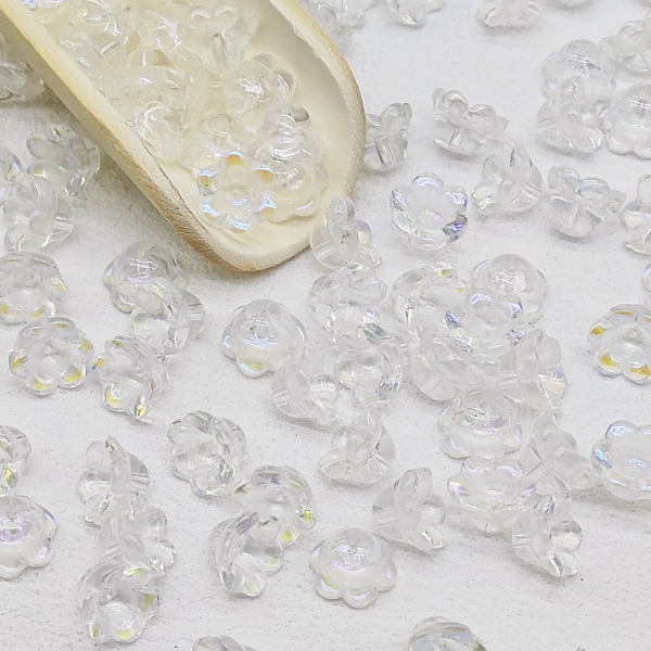 20pcs Glass Spacer Lily Of The Valley Receptacle Partition Beads