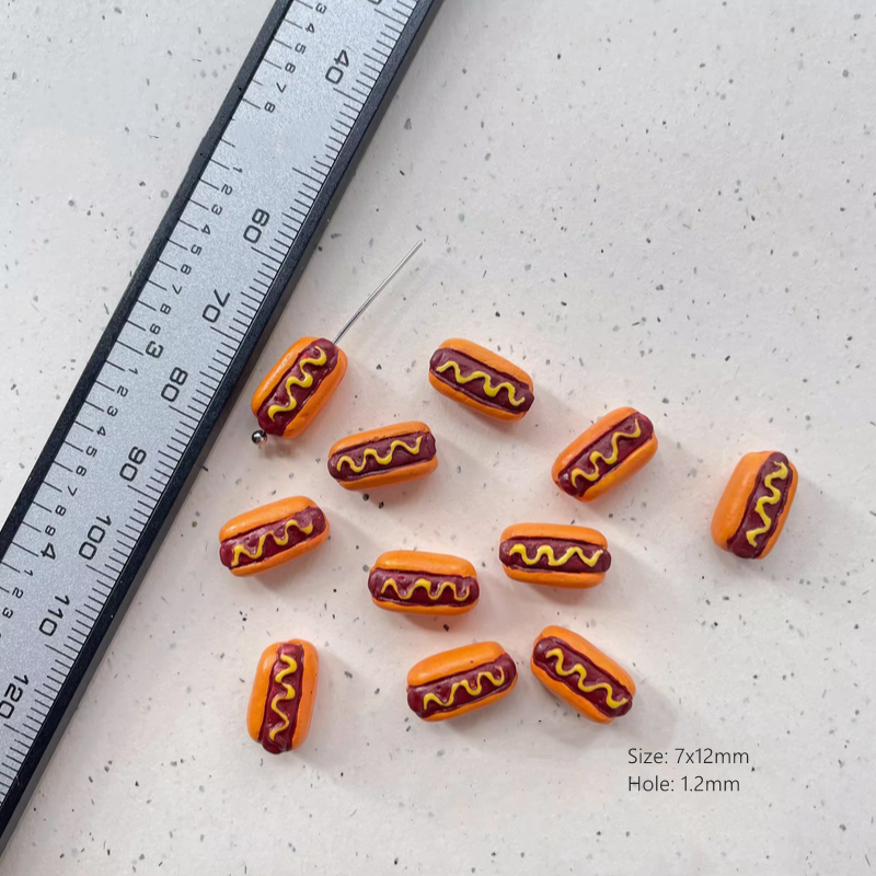 Ceramics Charms Fast Food Snack Spacers DIY Handcrafts Gift