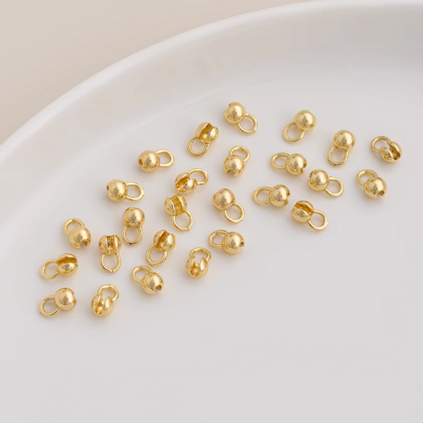 5pcs Brass Clamshell Fold Knot Covers