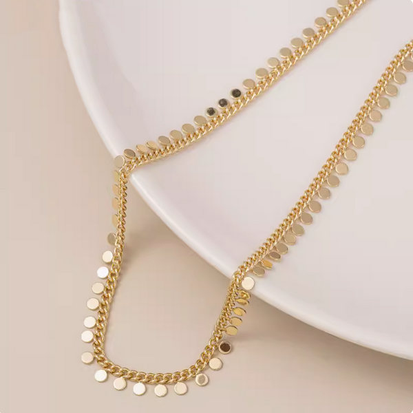 Brass Chain Small Piece Pendant Necklace Charm Diy