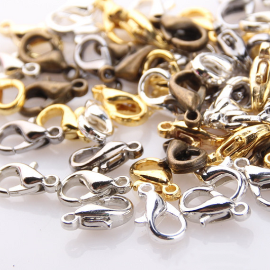 20pcs Alloy Lobster Claw Spring Clasps