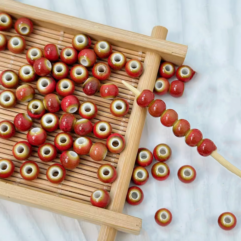 5pcs Ceramics Glazed Clay Beading Beads