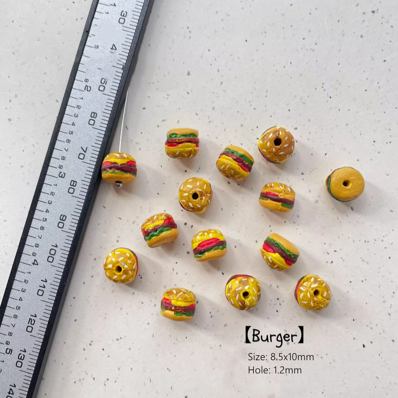 Ceramics Charms Fast Food Snack Spacers DIY Handcrafts Gift