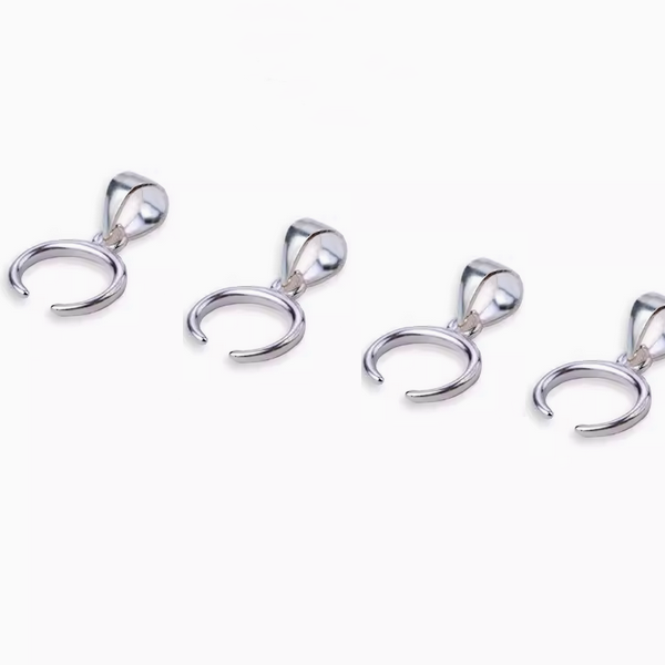 925 Sterling Silver Pinch Clip, Pendant Hanging Buckle