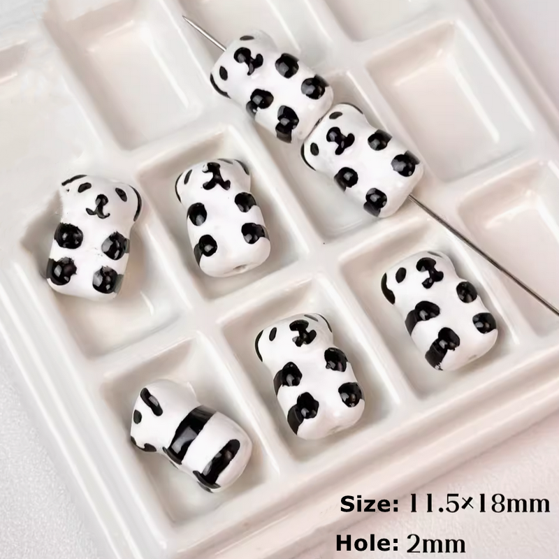 Ceramics Glazed Clay Animal Spacers Charms Pendant
